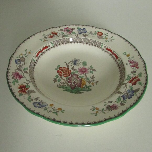 Vintage 9" rimmed bowl, Chinese Rose design, Copeland Spode (Lot 1) - Picture 4 of 13